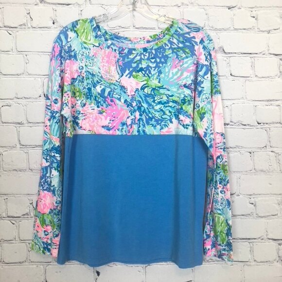 Lilly Pulitzer Finn Top Size S Fished My Wish - Picture 1 of 6